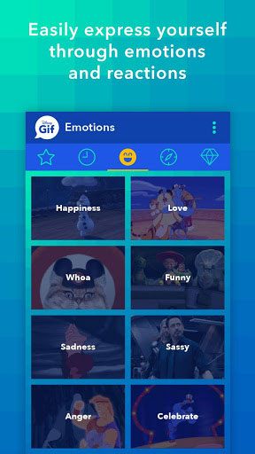 تطبيق Disney Gif للحصول على صور متحركة لشخصيات ديزني