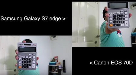 اختبار الكاميرا: جالكسي S7 ادج ضد كاميرا كانون EOS 70D