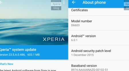 تحديث الأندرويد 6.0.1 التجريبي لـ Xperia Z2 و Z3 و Z3 Compact