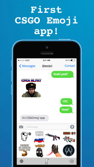 تطبيق CSGOmoji للحصول على الكثير من الإيموجي