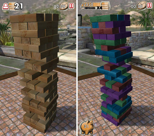 لعبة Jenga الفيزيائية الممتعة مليئة بالتحدي