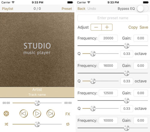 تطبيق Studio Music Player لتعديل الصوتيات