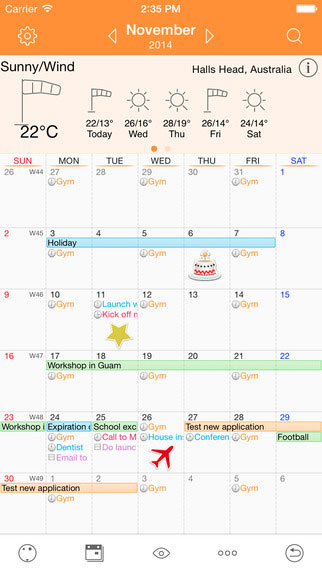 تطبيق Awesome Calendar تقويم احترافي بعرض مميز