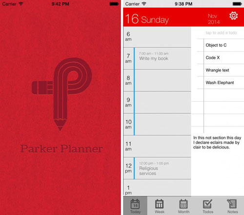 تطبيق Parker Planner لإدارة أعمالك اليومية