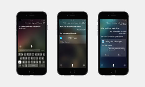 دمج Siri في عدة خدمات والتحكم في التطبيقات