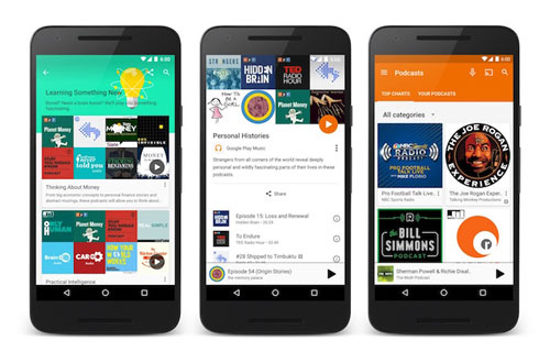 تطبيق Google Play music يضيف قسم البودكاست رسميا 