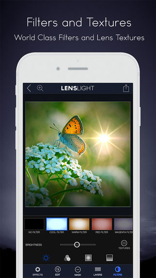 تطبيق LensLight المميزة لتحرير وتعديل الصور بالكثير من المزايا