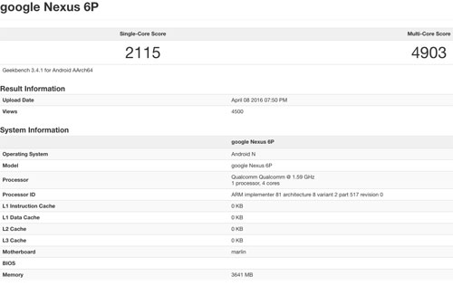 تسريب: جهاز Nexus 6P سيحصل على معالج Snapdragon 820