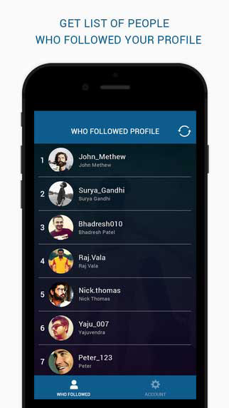 تطبيق Who Follow لمعرفة من قام بإلغاء أو متابعتك في انستغرام