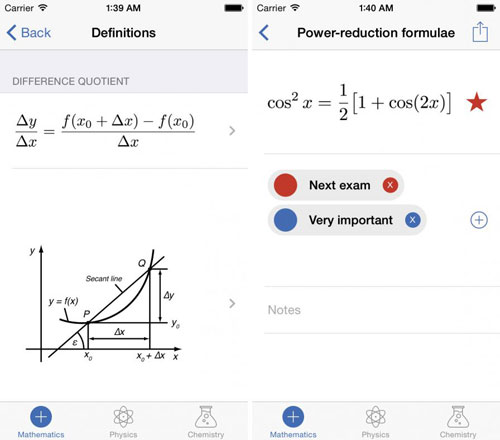 تطبيق Science Pro لعرض اختبارات الفيزياء والكيمياء