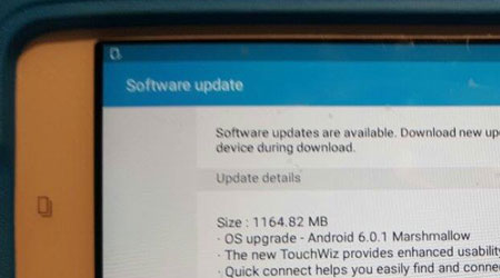 لوحي جالكسي تاب A 8.0 يبدأ بالحصول على الأندرويد 6.0.1