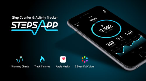 تطبيق الرائع Pedometer by StepsApp لمتابعة نشاطاتك الرياضية