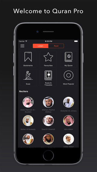 تطبيق Quran Pro كل ما يحتاجه المسلم في مكان واحد