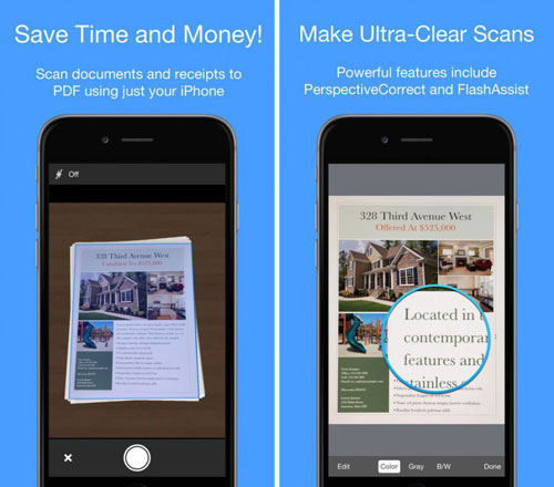 تطبيق Smart PDF Scanner لتحويل الأيفون لماسح ضوئي