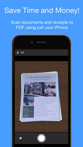 تطبيق Smart PDF Scanner لتحويل الأيفون لماسح ضوئي