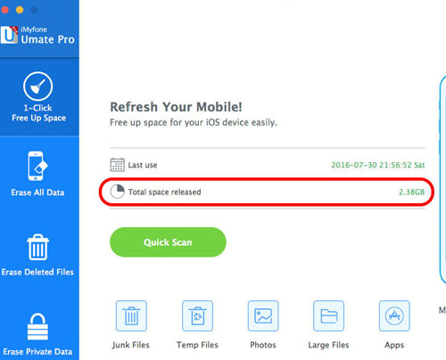 برنامج iMyfone Umate Pro لتنظيف الايفون