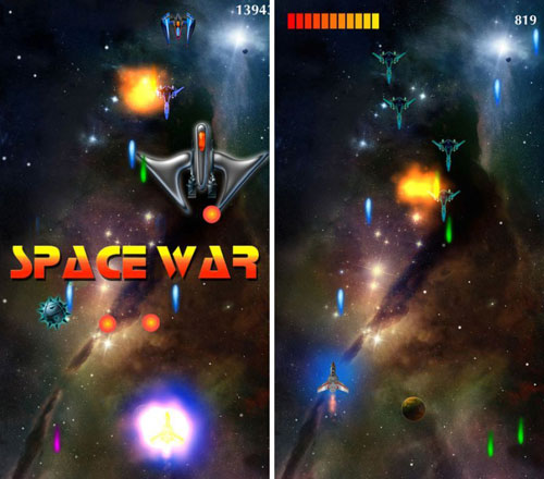 لعبة Space War HD لحروب الفضاء الكلاسيكية