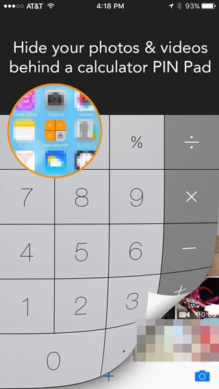 تطبيق Secret Calculator X Pro لإخفاء الصور والفيديو
