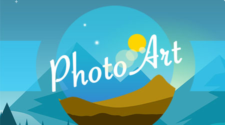 تطبيق PhotoArt لتصميم البطاقات الخاصة والأيقونات والشعارات وغيرها - رائع جدا ومميز بالفعل، مجاني