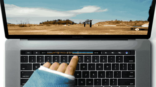 Touch Bar في الماك بوك