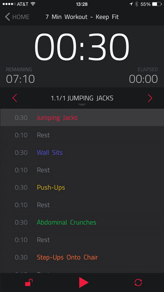 تطبيق Exact Fitness Timer Pro لتنفيذ أهدافك الرياضية
