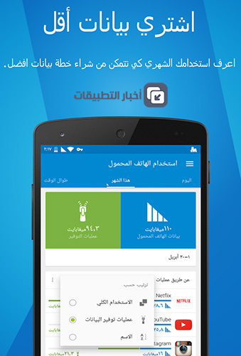 تطبيق Opera Max لتوفير استهلاك البيانات و تسريع الاتصال بالإنترنت و مزايا أخرى !