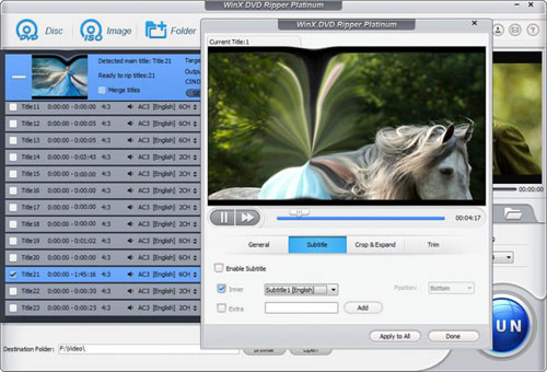 برنامج WinX DVD Ripper Platinum