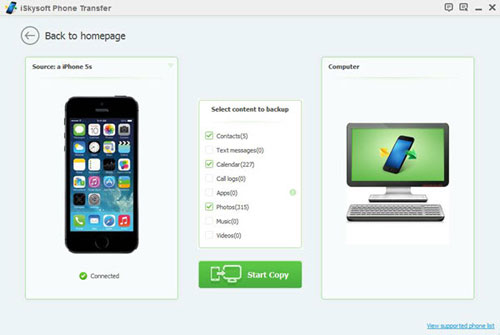 برنامج iSkysoft Phone Transfer لنقل المحتوى من هاتف إلى آخر