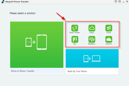 برنامج iSkysoft Phone Transfer لنقل المحتوى من هاتف إلى آخر
