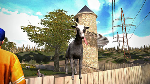 لعبة Goat Simulator الشهيرة