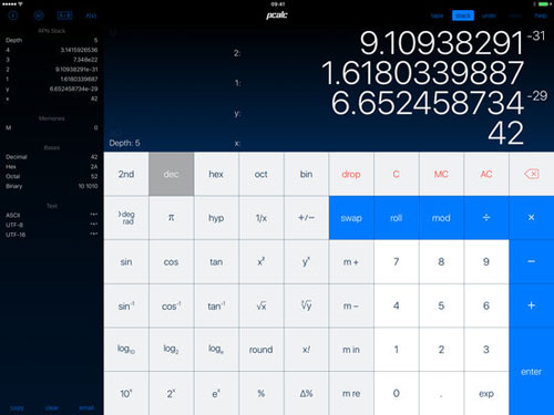 تطبيق PCalc حاسبة ذكية بمزايا احترافية كثيرة