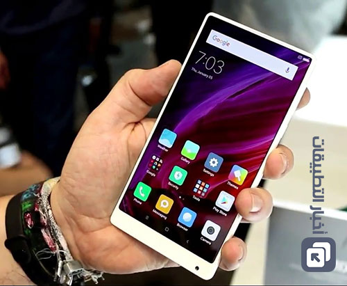 بالصور - النسخة البيضاء من هاتف Xiaomi Mi Mix بشاشة كاملة بدون حواف !