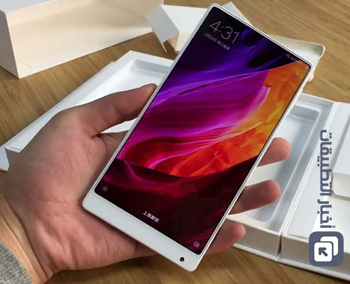 بالصور - النسخة البيضاء من هاتف Xiaomi Mi Mix بشاشة كاملة بدون حواف !