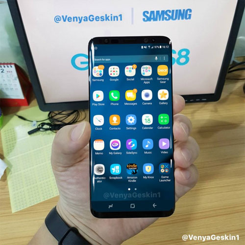 تسريب صور حقيقة لهاتف Galaxy S8 وهو يعمل