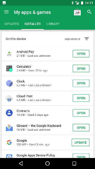 صور واجهة متجر Play Store على الأندرويد قريبا