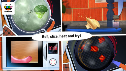 تطبيق Toca Kitchen لتعليم أطفالك الطبخ بأمان