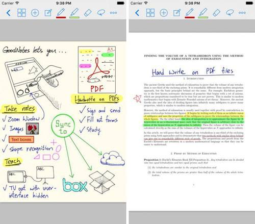 تطبيق GoodNotes 4 لكتابة الملاحظات باحترافية 