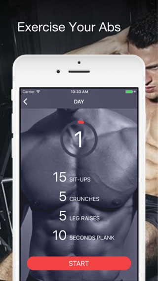 تطبيق Six pack abs لبناء عضلات البطن