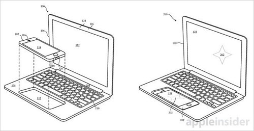 براءة اختراع - آبل تعمل على دمج الأيفون مع الماك بوك