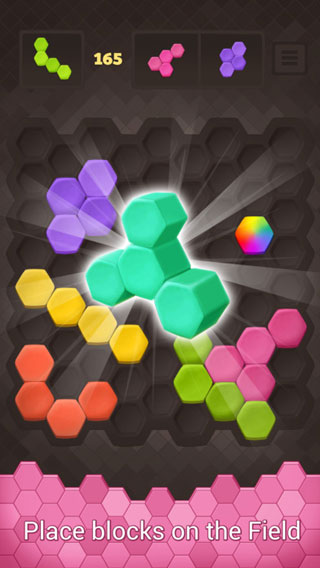 لعبة Hexus Puzzle لمحبي ألغاز الألوان