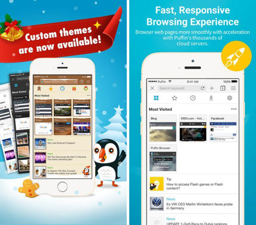 تطبيق Puffin Browser Pro لتصفح المواقع مع كثير من المزايا