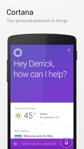 تطبيق Cortana المساعد الصوتي الذكي من مايكروسوفت