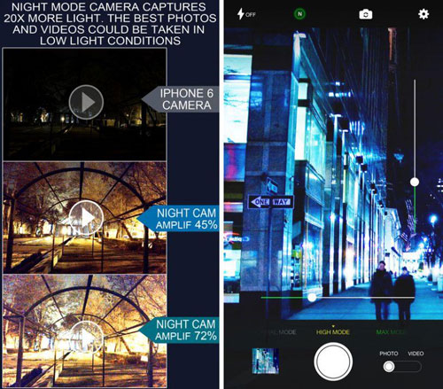 تطبيق Night Mode Camera للتصوير ليلا بمزايا احترافية 
