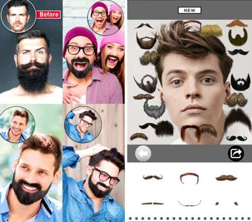 تطبيق Beard & Mustache لتغيير الوجوه في الصور