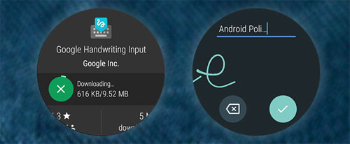 الساعات الذكية بإصدار أندرويد وير 2.0 تدعم الكتابة بالرسم