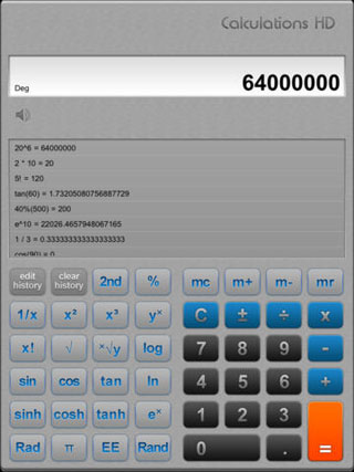 تطبيق Calculator Expert حاسبة احترافية للآيباد