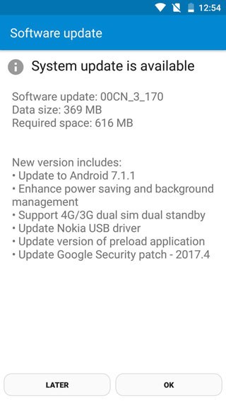 هاتف Nokia 6 يحصل على تحديث الأندرويد 7.1.1