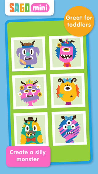 تطبيق Sago Mini Monsters لتلوين الوحوش