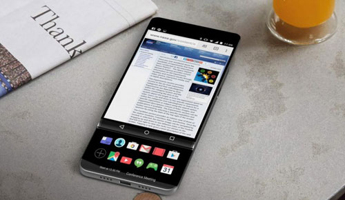 هل هذا هو هاتف LG V30 مع شاشة ثنائية قابلة للسحب !