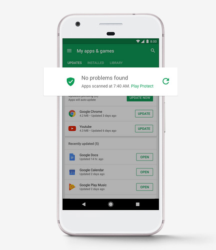 Google Play Protect - مزايا أمنية جديدة لنظام الأندرويد !